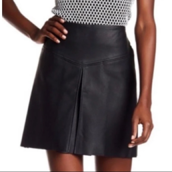Club Monaco Faux Leather Skirt
